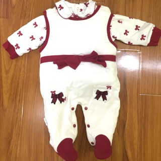Set áo, body yếm bé gái Mamago