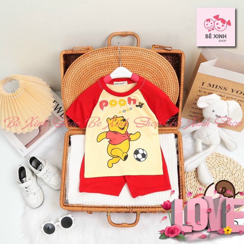 Đồ Bộ Hè cộc tay quần áo cho bé trai bé gái Minky Mom  Đồ bộ Minky Mom chất thun lạnh cho bé trai gái CỘC_MỚI