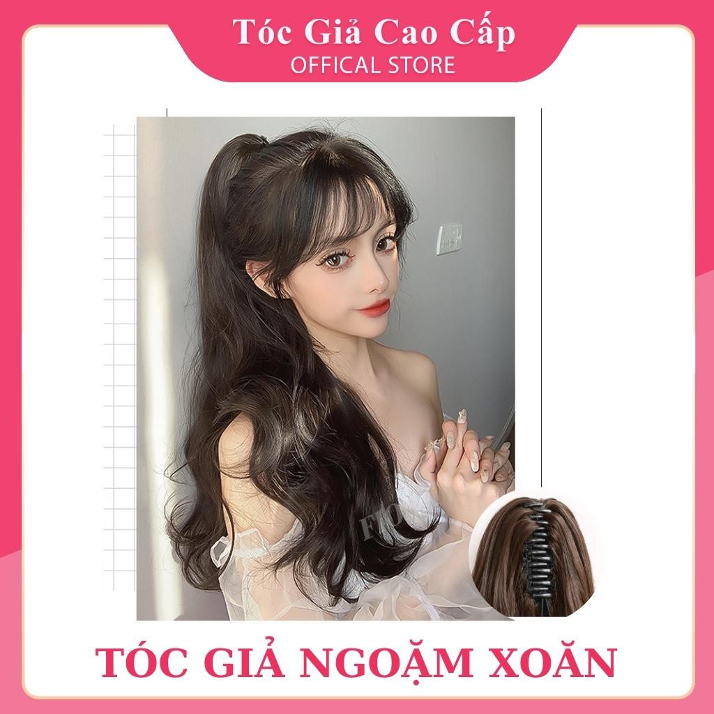 Tóc giả ngoặm xoăn dợn dài 60cm