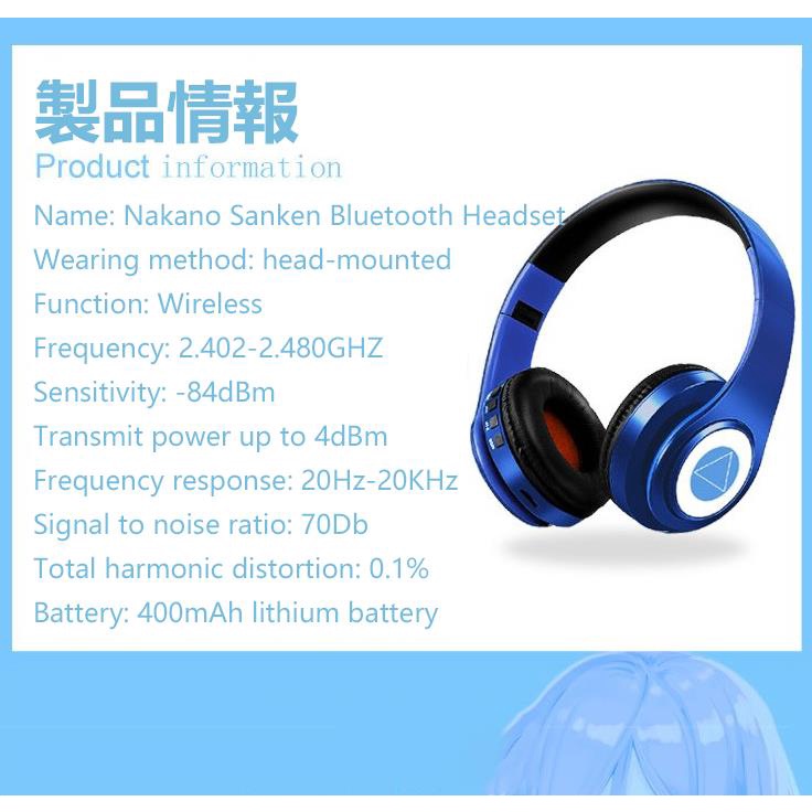 Tai nghe không dây 2 Trong 1 Hình Hatsune Miku Nakano Sanken | BigBuy360 - bigbuy360.vn