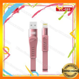 Cáp sạc lò xo bọc dù 1,2m earldom ec-093, cáp sạc nhanh