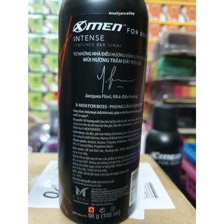 XỊT KHỬ MÙI XMEN FOR BOSS đỏ 150ML