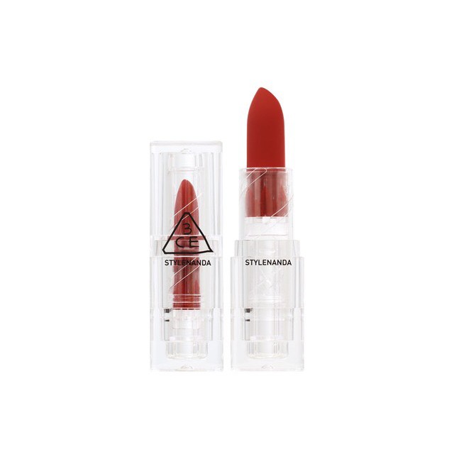 son 3ce  FREESHIP  3ce soft matte lipstick  3ce clear layer edition