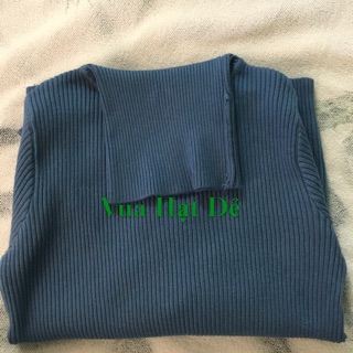 Áo len gân nữ cổ bẻ loại 1