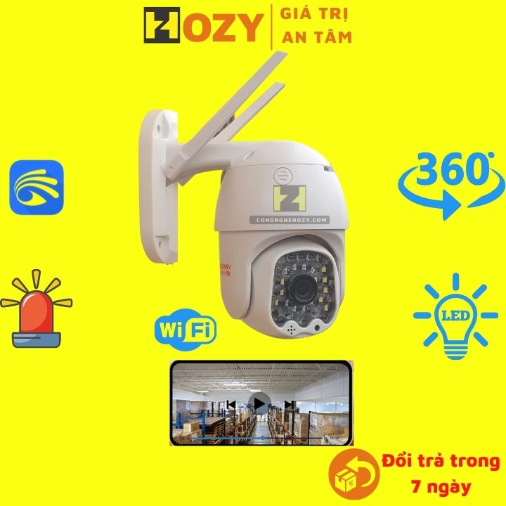 Camera wifi Yoosee 3.0 mpx camera ngoài trời 360 độ PTZ Full HD giám sát quay đêm có màu