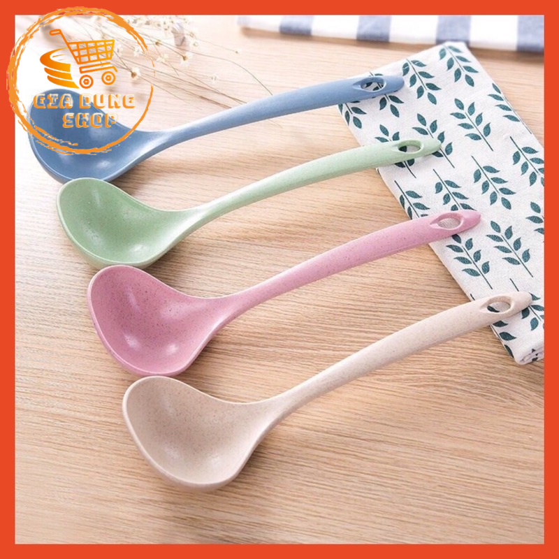Muỗng Môi Vá Múc Canh Nhựa Lúa Mạch An Toàn Cho Gia Đình Khi sử Dụng