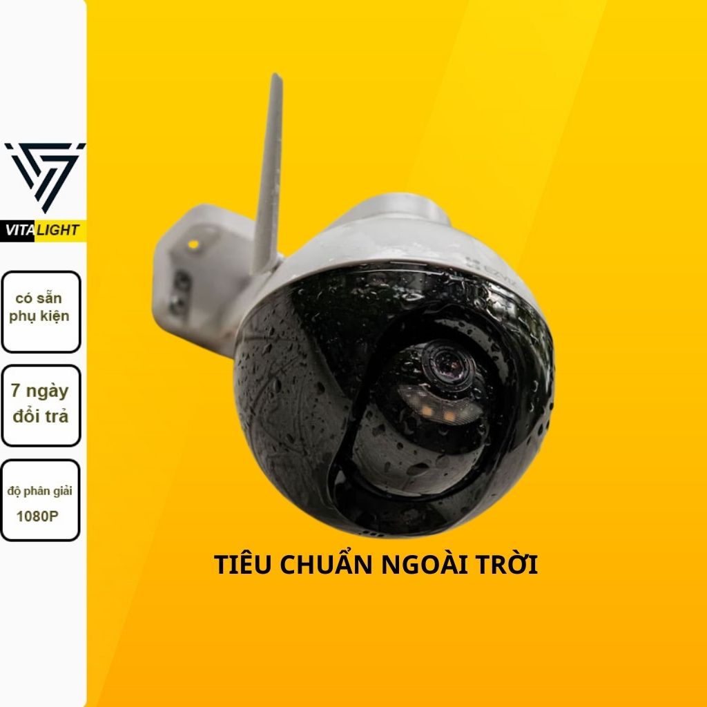 Camera IP Wifi Ezviz C8C Full HD 1080p (Có màu ban đêm), báo động về điện thoại VITALIGHT