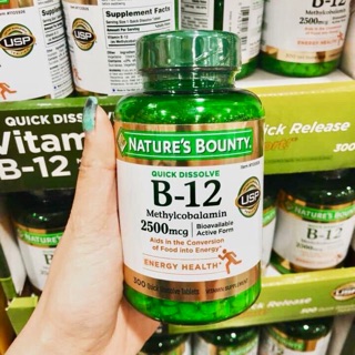 VIÊN UỐNG NATURE’S BOUNTY VITAMIN B12 2500MCG