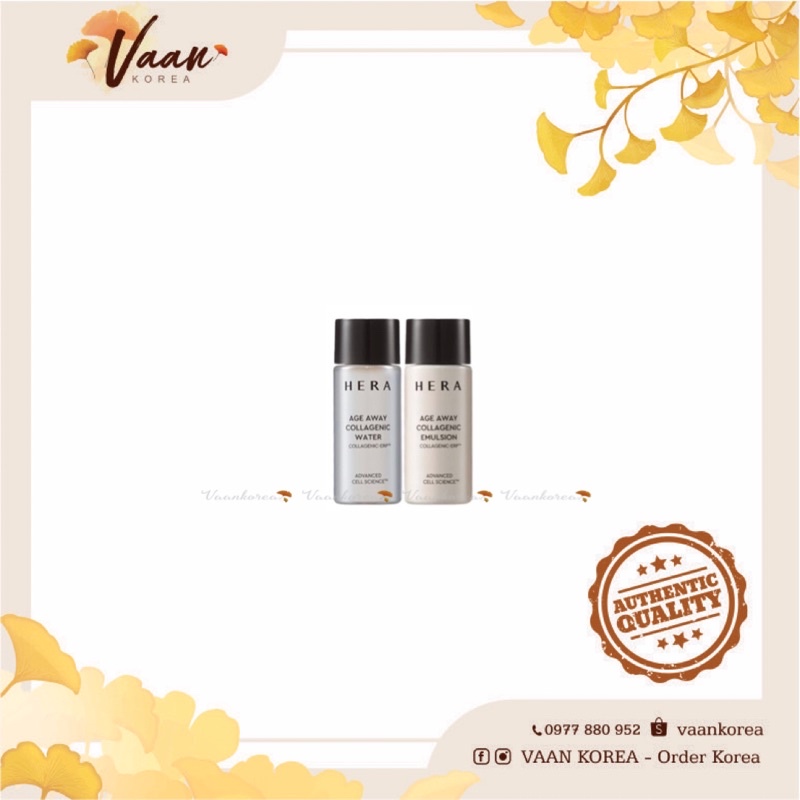 [Mini] Set dưỡng da HERA Age Away Collagenic Trial Kit