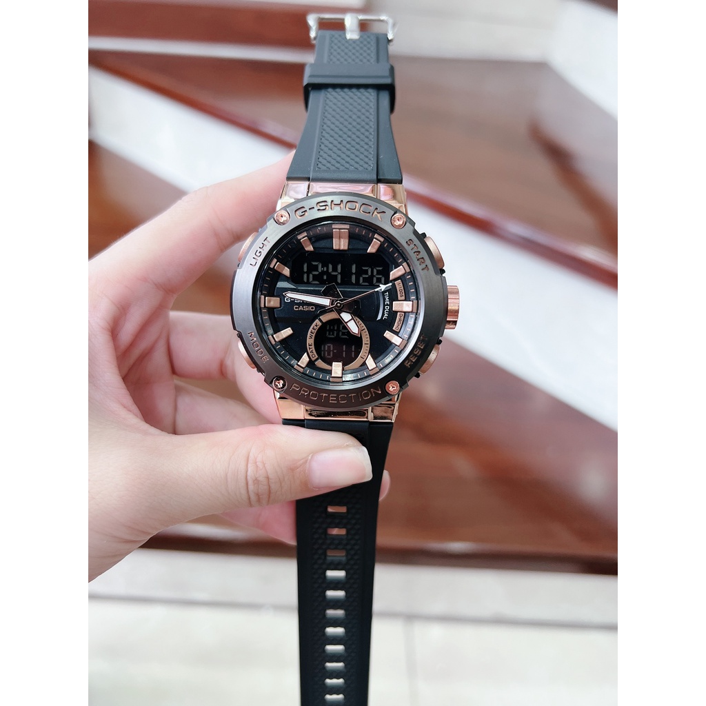 Đồng hồ nam thể thao kim điện tử SHOCK G07 dây nhựa - size 52mm - full chức năng