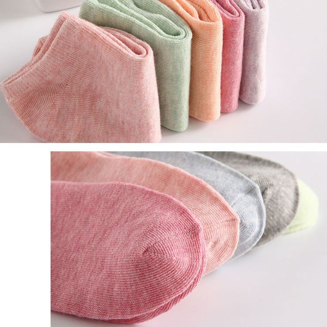 [COMBO 10 ĐÔI] Tất Nữ Cổ Ngắn chuẩn xuất Nhật, Vớ Nữ Cotton Co Giãn Cao Cấp, Mềm mịn, êm chân - CB024