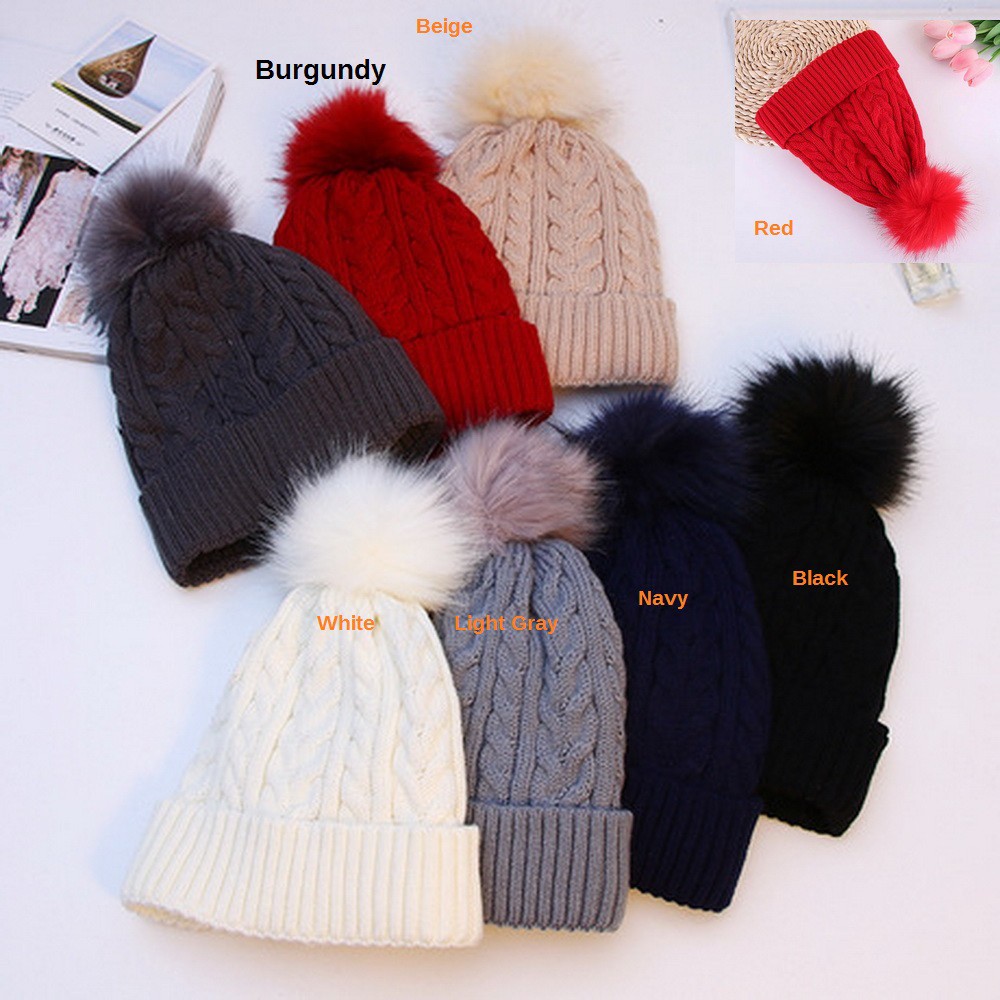 Nón len ấm áp thời trang dành cho nữ