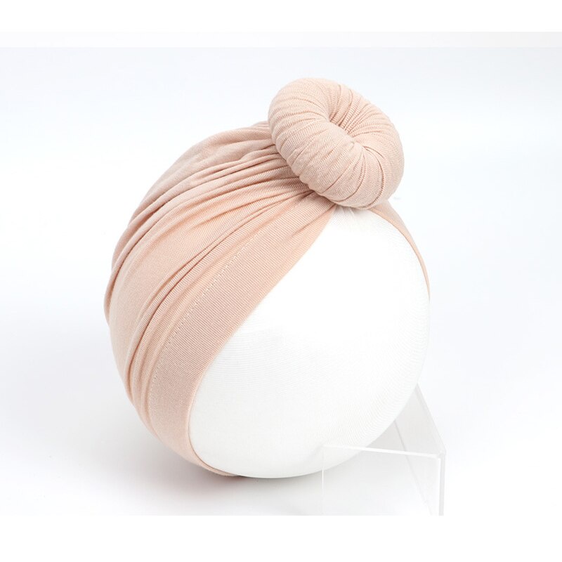 Mũ Turban Cotton Mềm Mại Co Giãn Thời Trang Xuân Hè Cho Bé