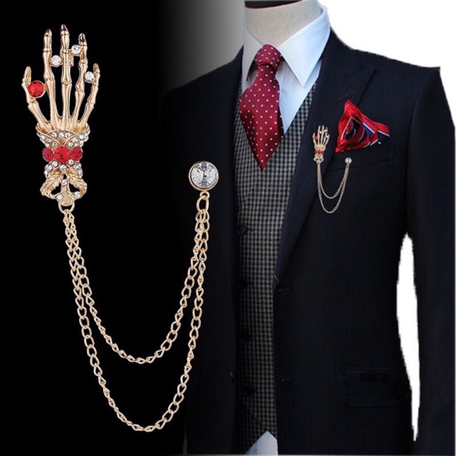 Ghim cài áo nam phong cách độc lạ