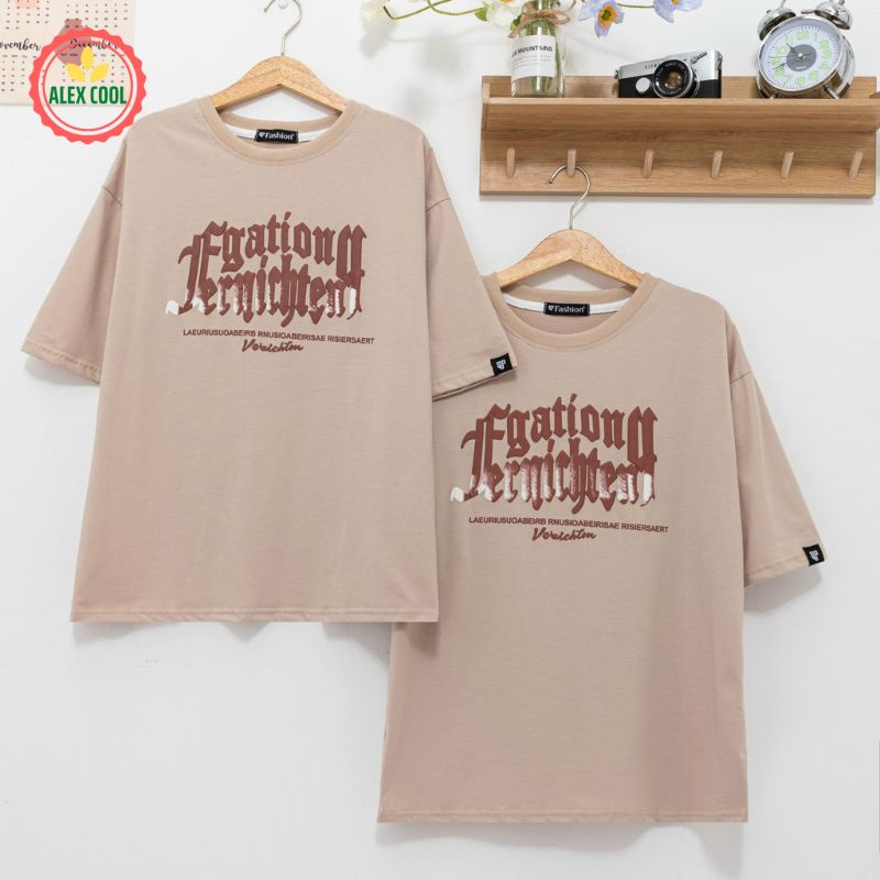 Áo thun nam nữ áo phông nam tay lỡ cổ tròn chất cotton co giãn 4 chiều hình SP-13 ALEX - COOL