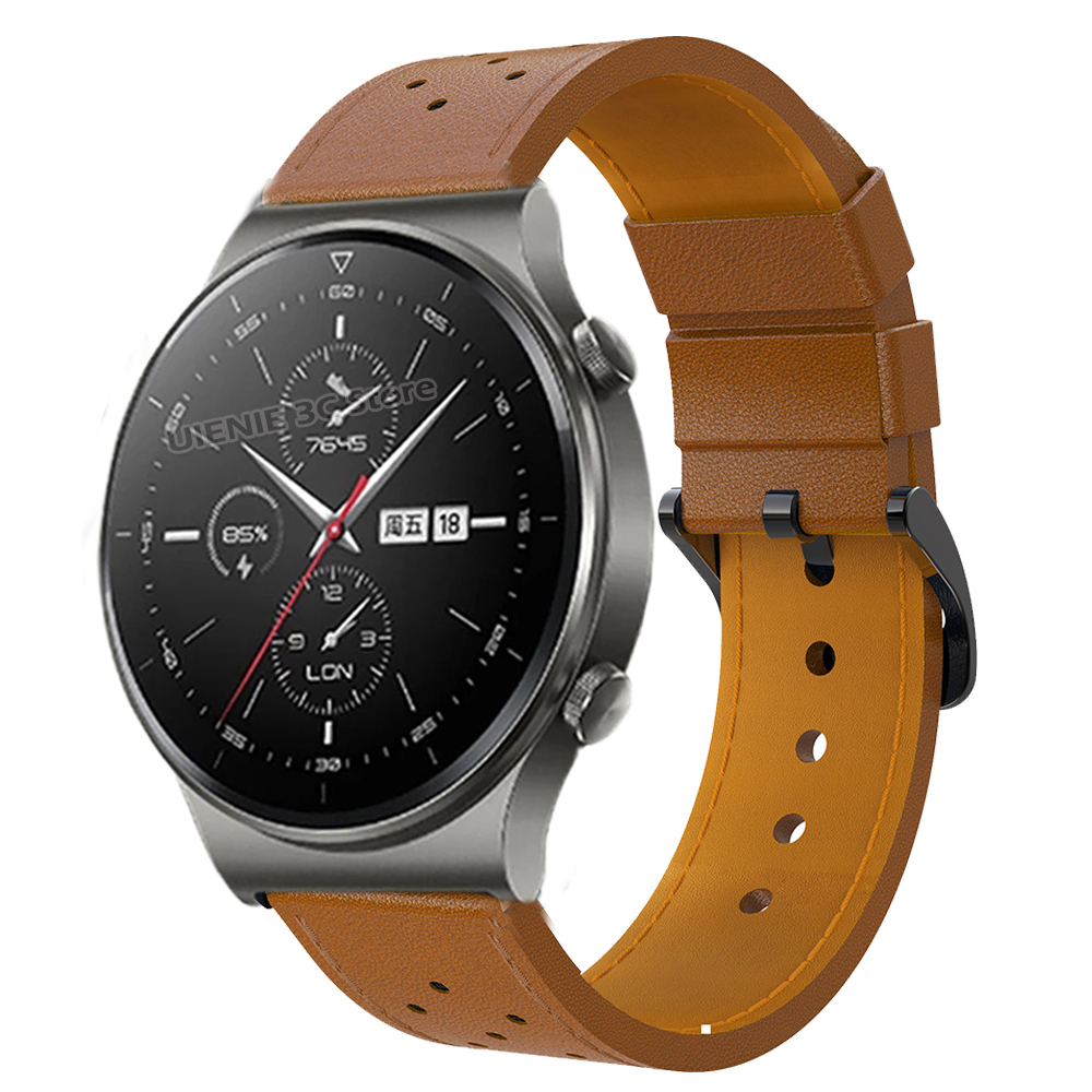 Dây đeo bằng da kiểu dáng thời trang dành cho đồng hồ thông minh HUAWEI GT 2 PRO/ GT2 46MM