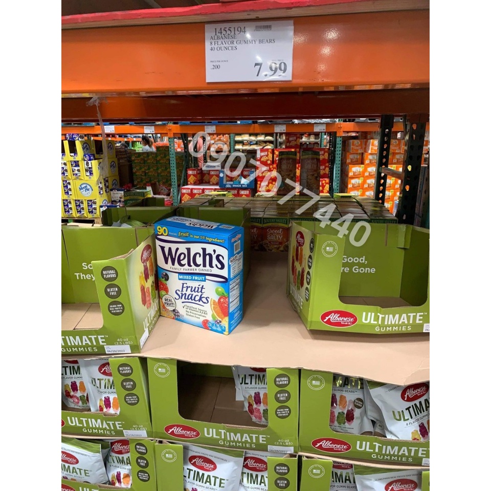 Kẹo dẻo trái cây Welch's date 12/2023 - EDS Hàng Mỹ