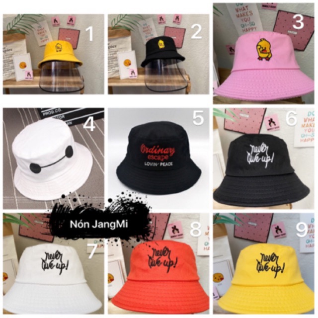 Nón bucket chống bụi may theo yêu cầu