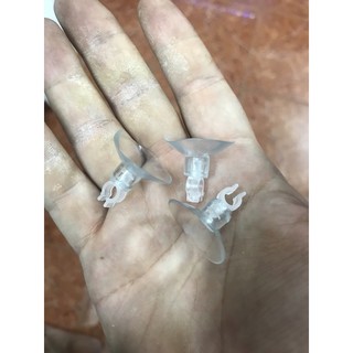 Hít kính giữ ống DÂY OXY 6 mm cho hồ cá cảnh là loại phụ giúp cố định dây ống oxy vào hồ cá