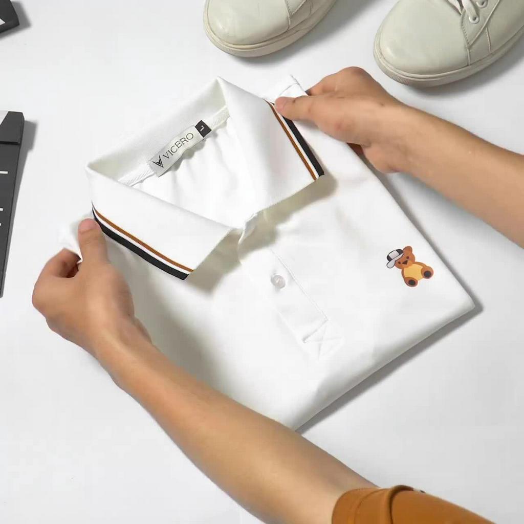 [Mã TOPMAY giảm đến 25k đơn 150k] Áo Thun Nam Polo Tay Ngắn Phối Màu VICERO | BigBuy360 - bigbuy360.vn