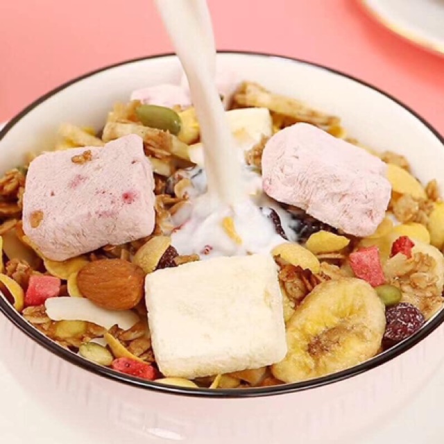 Hộp 500gr Ngũ Cốc Giảm Cân, Tăng Cân Mix Hạt Hoặc Hoa Quả Sấy- 2 HỘP TẶNG BÁT THÌA | BigBuy360 - bigbuy360.vn