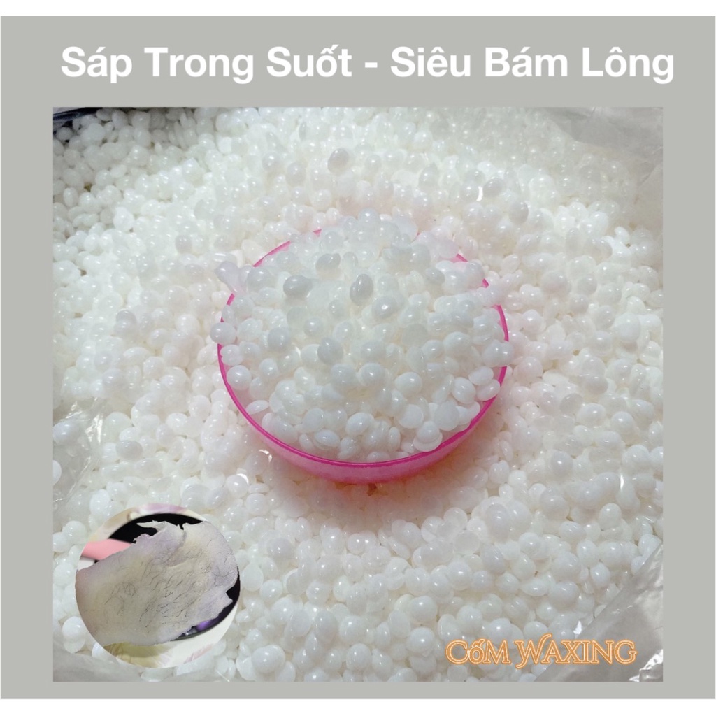 1Kg sáp dừa Siêu Bám Lông kèm que gỗ - wax lông tại nhà