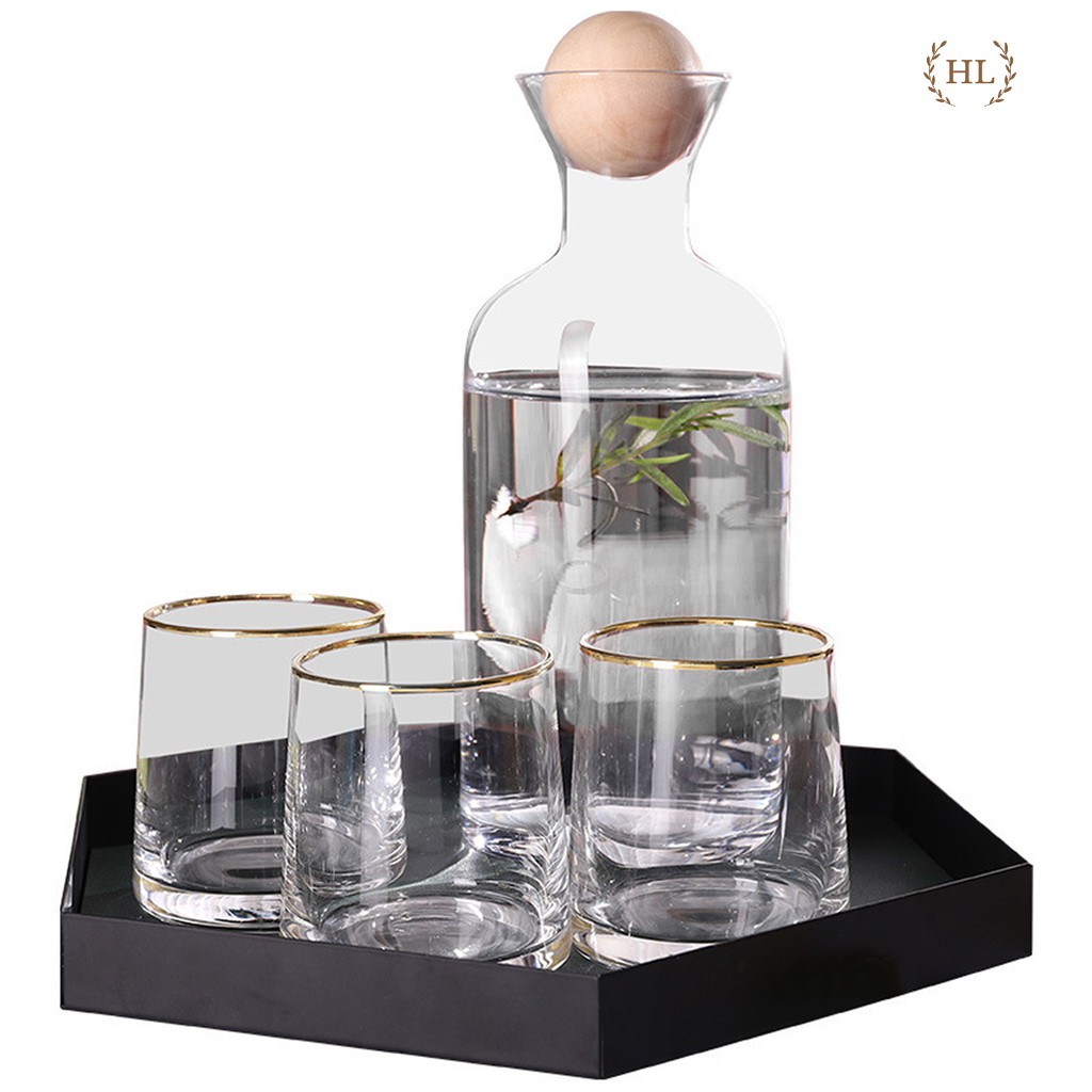 Bình Thủy Tinh Núm Gỗ Phong Cách NORDIC | BÌNH THỦY TINH CHỊU NHIỆT DECOR CHẤT LIỆU BOROSILICATE 2022