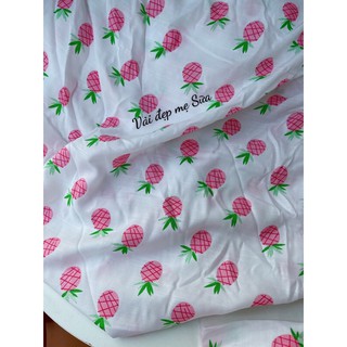 vải đũi mềm mịn hình trái khóm