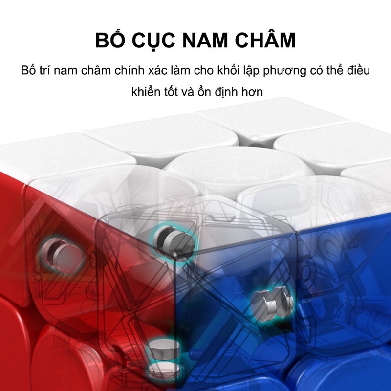 Rubik 3x3 Nam Châm Moyu Meilong 3M Giá Rẻ Cube Stickerless