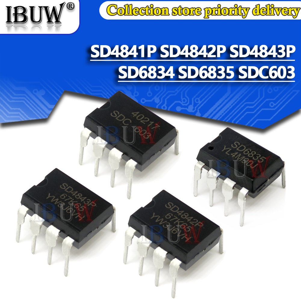 Bộ 5 Linh Kiện Điện Tử SD4841P SD4842P SD4843P SD6834 SD6835 SDC603 SD4841 SD4842 SD4843 DIP8