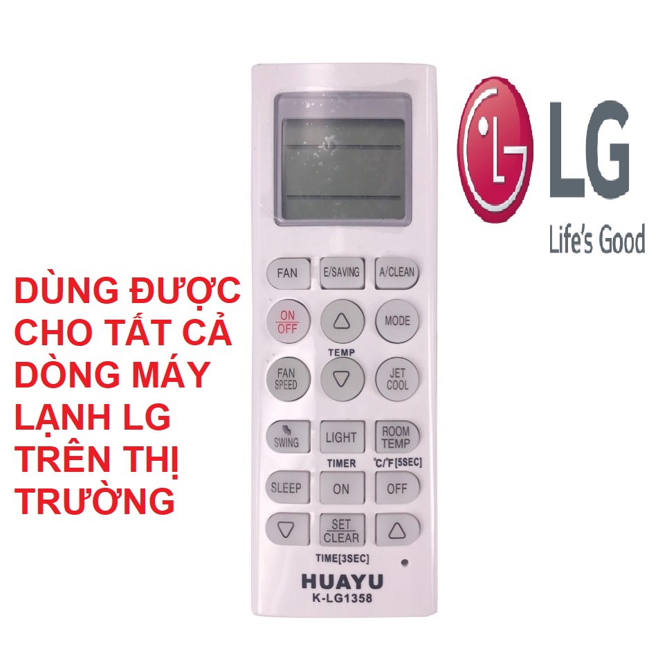 Remote máy lạnh LG K-LG1358 - Điều khiển điều hòa LG K-LG1358