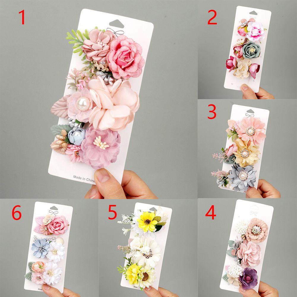 Set 3 Kẹp Tóc Hình Cánh Hoa Xinh Xắn