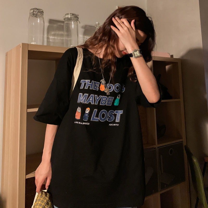 NRVP Áo thun cổ tròn tay ngắn thời trang 2021 dành cho nữ