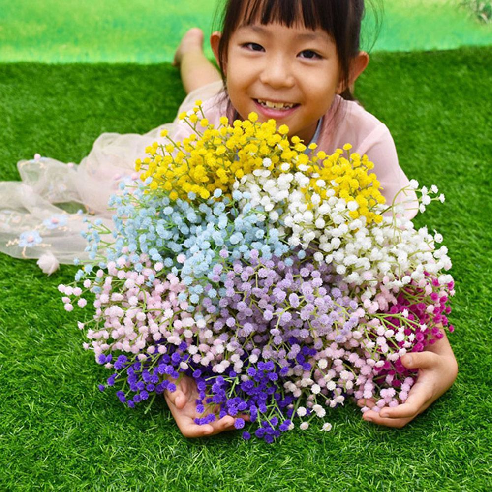 Bó hoa baby giả 108 bông trang trí nhà cửa/ tiệc cưới DIY