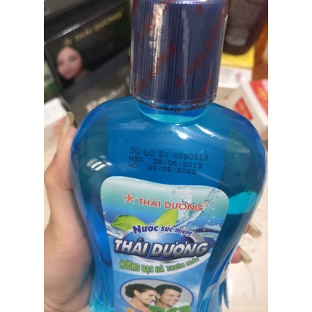 [Chính hãng] Nước Súc Miệng Thái Dương - Chai 500ml - Hương Bạc Hà Ngừa Nhiệt Miệng Hôi Miệng [CHÍNH HÃNG ]