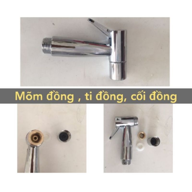 Đầu xịt mạ ti đồng cao cấp tặng roong