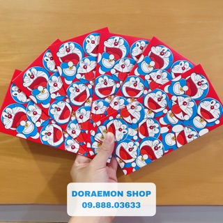 Bộ 10 Bao Lì Xì (Hình Nhiều Mon) Doremon Doraemon