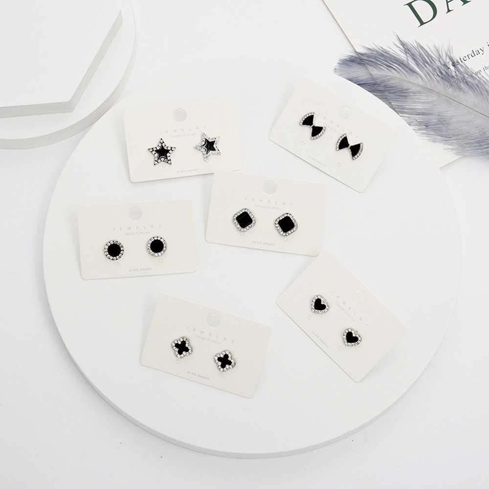 Bông Tai Mạ Bạc 925 Hình Học Thời Trang Gợi Cảm Cho Nữ