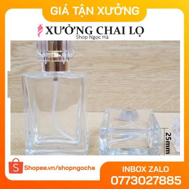 Lọ Chiết Nước Hoa ❤ Lọ chiết nước hoa 30ml Nút Lục Giác , lọ dầu thơm , phụ kiện du lịch