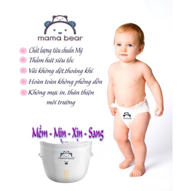 Bỉm Quần MAMABEAR xuất Mỹ combo 50 miếng M L XL XXL XXXL MAMA BEAR