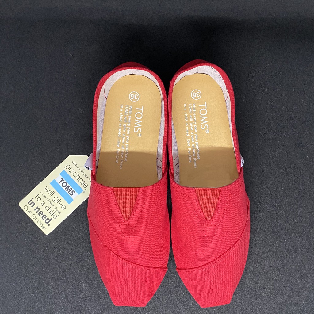 ⚡️[FREE SHIP]⚡️GIÀY TOMS ĐỎ (đế cao su đúc) | BigBuy360 - bigbuy360.vn