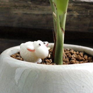 Tongwendianzi .my xhh95d 2019 Trang Trí Cảnh Quan Tiểu Cảnh Đồ Nội Thất Con Cừu Trắng Dễ Thương 1 Cái!!!!!!!!