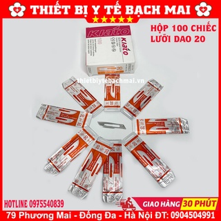 Combo 100 Lưỡi Dao Số 11 + Cán Dao Mổ Số 3