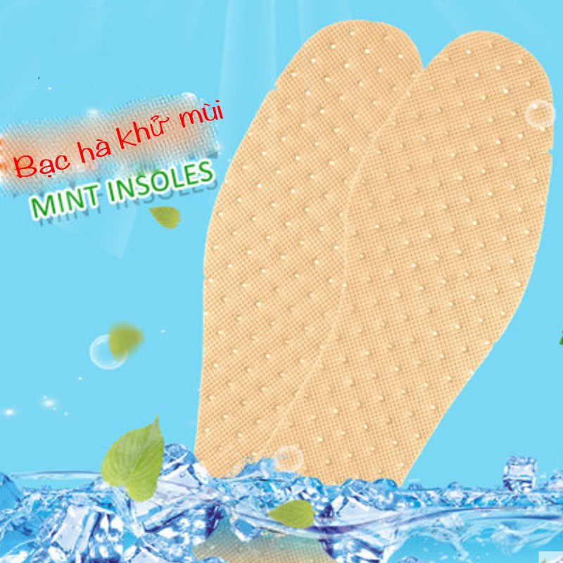 Bộ 2 Lót Giày Khử Mùi Bạc Hà Siêu Thoáng Khí, Chống Hôi Chân (Size 37 - 43) | BigBuy360 - bigbuy360.vn