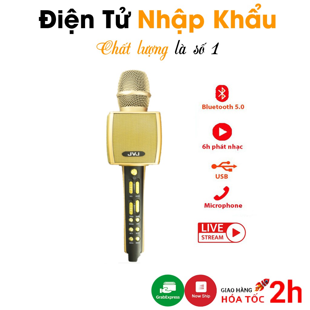 Micro Karaoke Bluetooth YS-92  Mic Hát Kèm Loa Cao Cấp Hỗ Trợ Ghi Âm Livestream - BH 6 Tháng