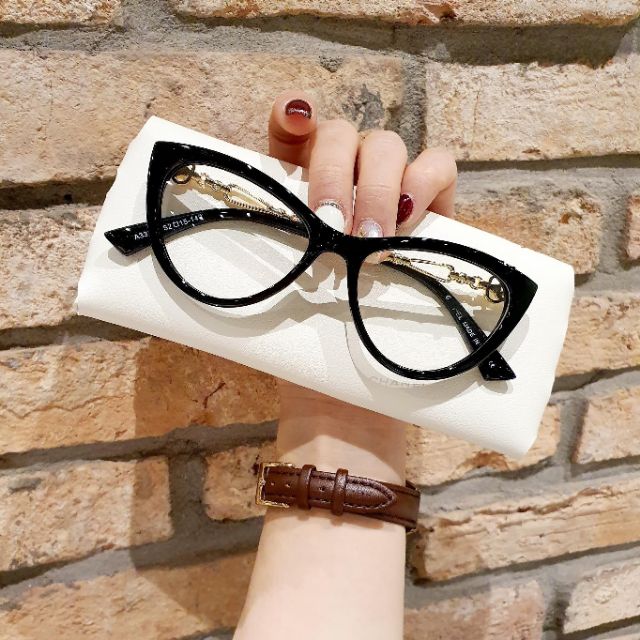 Kính mát nữ mắt mèo giả cận mẫu mới nhất năm nay chống tia Uv ,ánh sáng xanh bảo vệ mắt- MÈONC