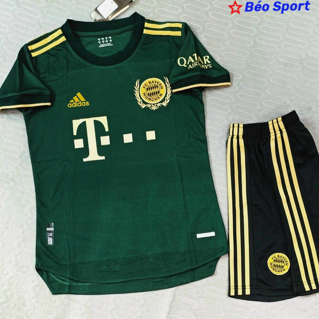 Áo bóng đá CLB Bayern Munich-Xanh LÁ-Away -Chất Vải Polyester Thái cao cấp-Siêu Thoáng