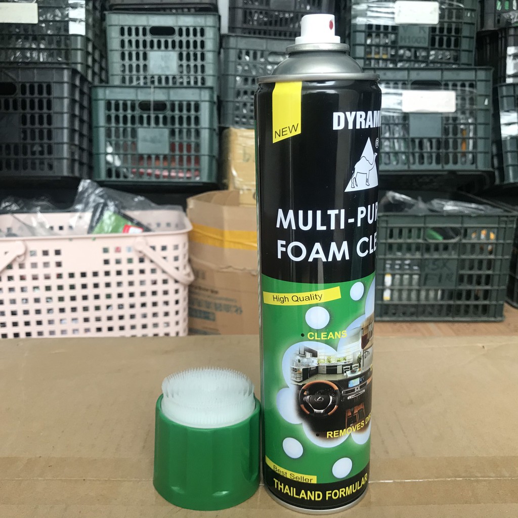 Xịt tẩy, xịt bọt tẩy, vệ sinh nội thất ô tô FOAM CLEANER bọt con hổ hàng chuẩn chính hãng Thái Lan