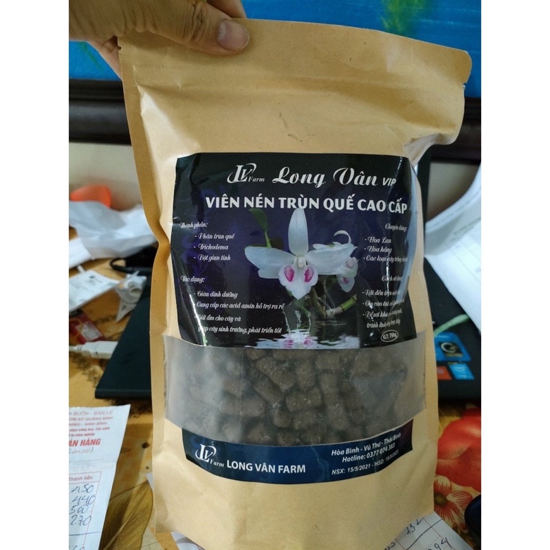 Phân trùn quế cao cấp Long  Vân Víp