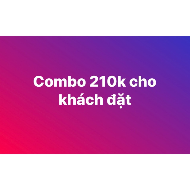Combo sp cho khách